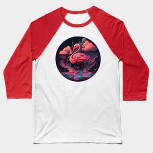 Pink Flamingo Baseball T-Shirt